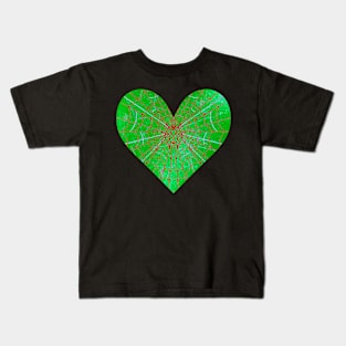 Spider Web Heart V42 Kids T-Shirt